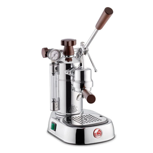 La Pavoni Professional Lusso Lever Coffee Machine (Stainless Steel/Wood)